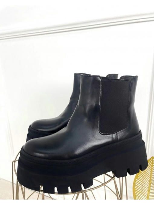 Ботинки челси зимние на тракторной подошве — изображение 2