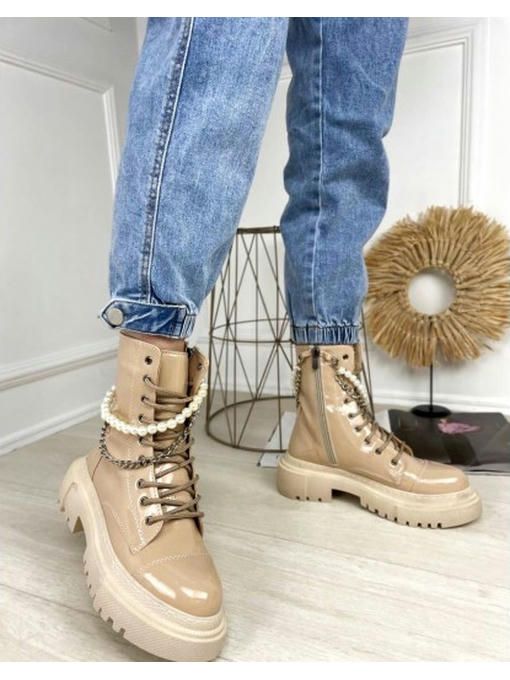 Ботинки демисезон украшение жемчуг — изображение 2