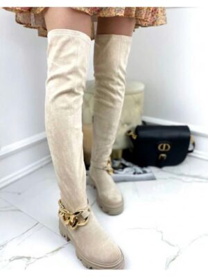 Ботфорты с цепью демисезон