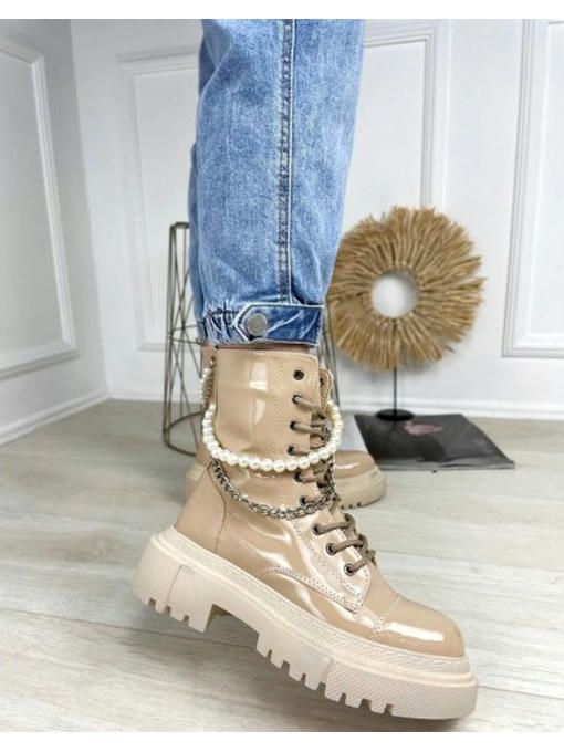 Ботинки демисезон украшение жемчуг — изображение 3