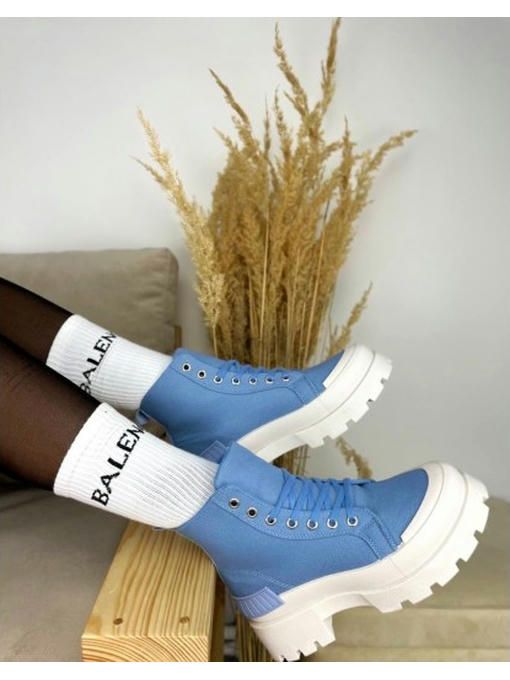 Кеды высокие с резиновым носком