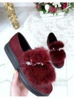 Туфли автоледи замшевые с украшением