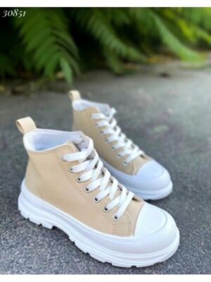 Кеды высокие с резиновым носком