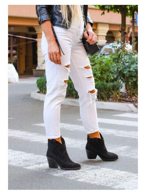 Ботинки казаки зимние