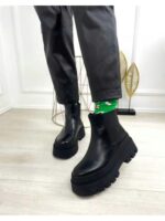 Ботинки челси зимние на тракторной подошве