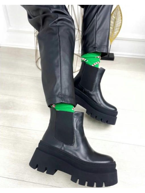 Ботинки челси зимние на тракторной подошве — изображение 5