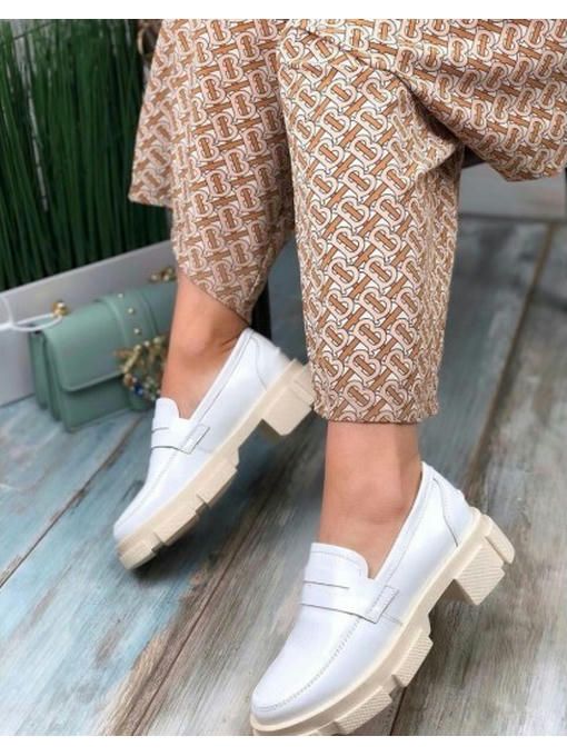 Туфли лоферы на тракторной подошве — изображение 3