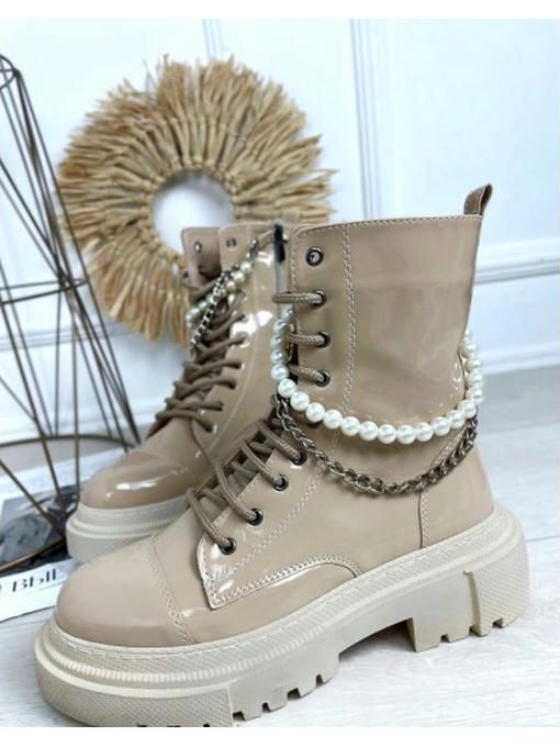Ботинки демисезон украшение жемчуг — изображение 6