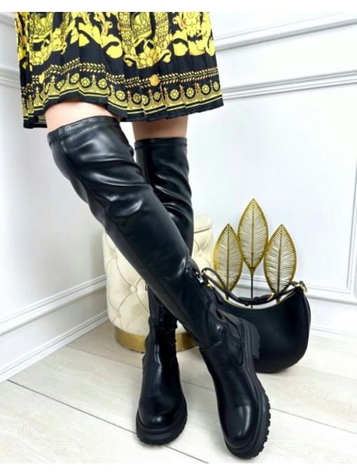 Демисезонные ботфорты чулки на тракторной подошве — изображение 3