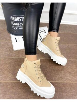 Кеды высокие с резиновым носком