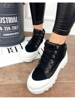 Кеды высокие с резиновым носком