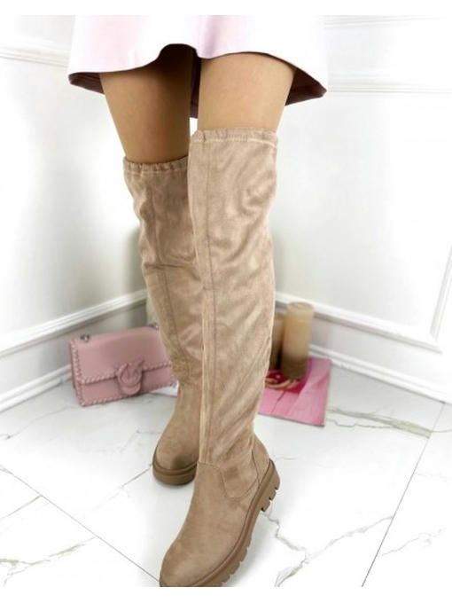 Ботфорты чулки демисезон, сзади на затяжкке