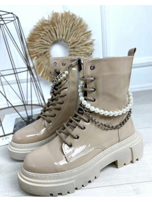 Ботинки демисезон украшение жемчуг — изображение 9