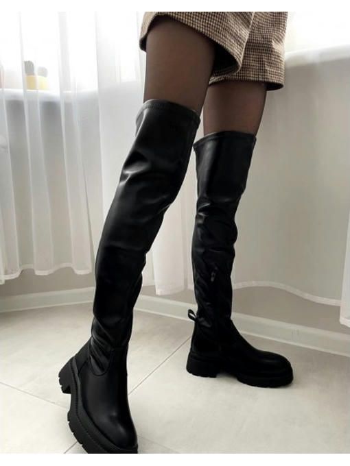 Ботфорты зимние на высокой тракторной подошве — изображение 3