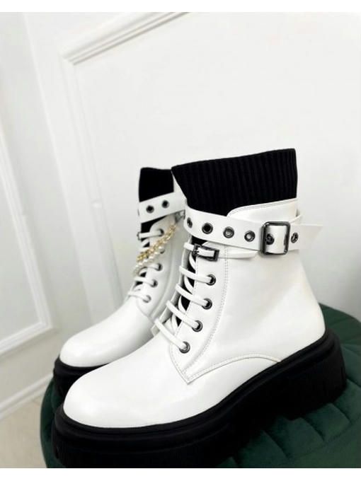 Ботинки демисезон украшение жемчуг — изображение 9