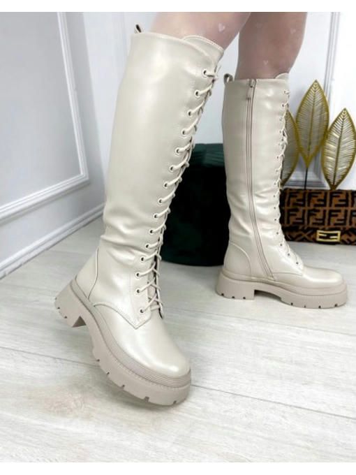 Сапоги зимние на шнуровке