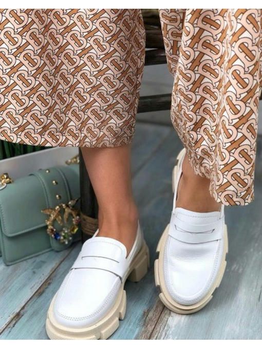 Туфли лоферы на тракторной подошве — изображение 5