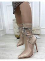 Ботильоны стрейчевые со сьемными камнями