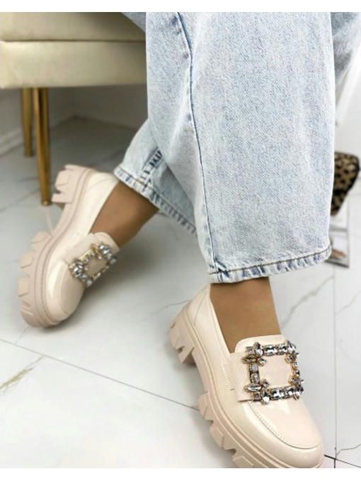 Лоферы с камнями на тракторной подошве — изображение 3