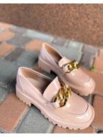 Туфли на тракторной подошве с цепями