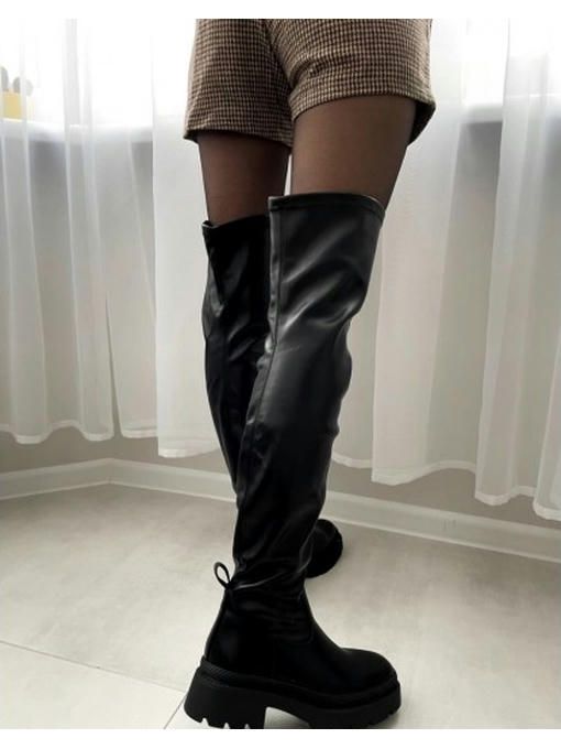 Ботфорты зимние на высокой тракторной подошве — изображение 4