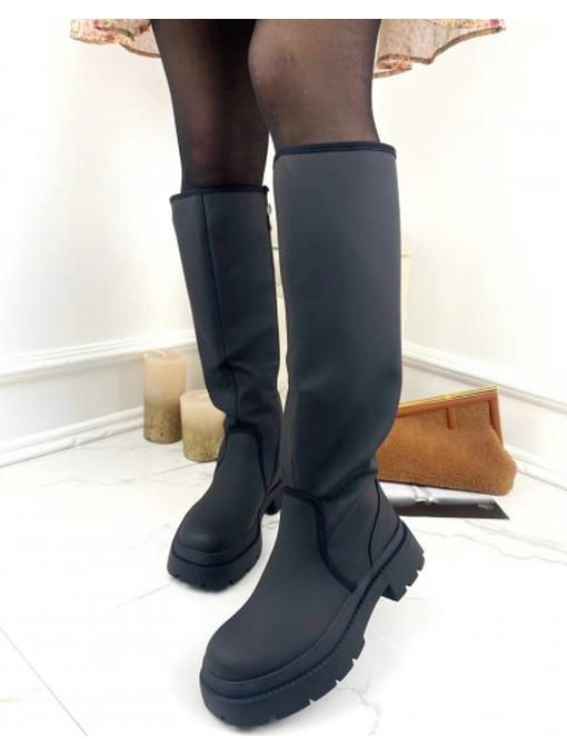 Сапоги зимние, сбоку на молнии