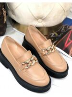 Туфли лоферы с цепочкой