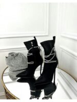 Ботильоны стрейчевые со сьемными камнями