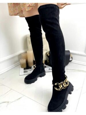 Ботфорты с цепью демисезон