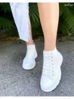 Кеды высокие с резиновым носком