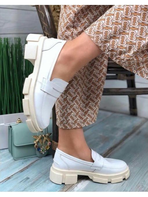 Туфли лоферы на тракторной подошве — изображение 4