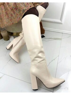 Сапоги на устойчивой каблуке