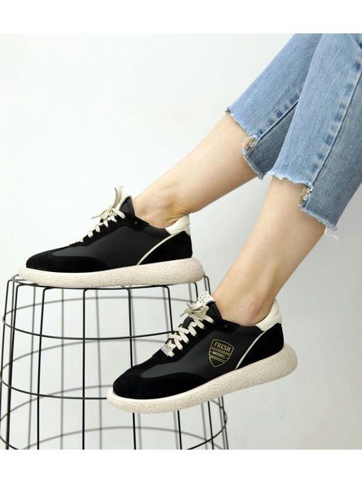 Кеды Черные бежевые — изображение 3