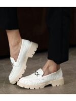 Лоферы Молочные