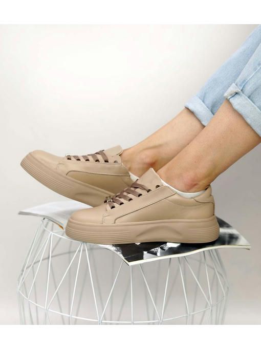 Кеды Темно-бежевые