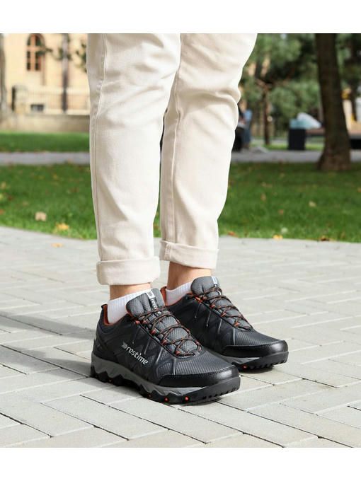 Кроссовки Серые оранжевые — изображение 2