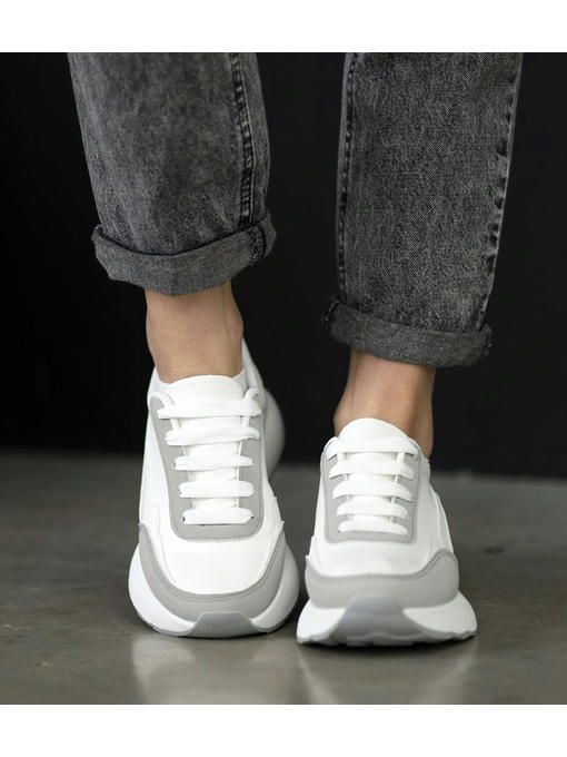 Кроссовки Белые серые — изображение 3