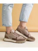 Кроссовки Бежевые