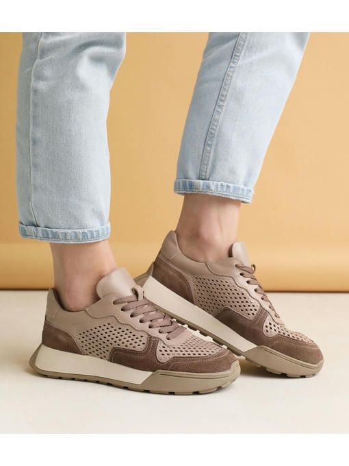 Кроссовки Бежевые