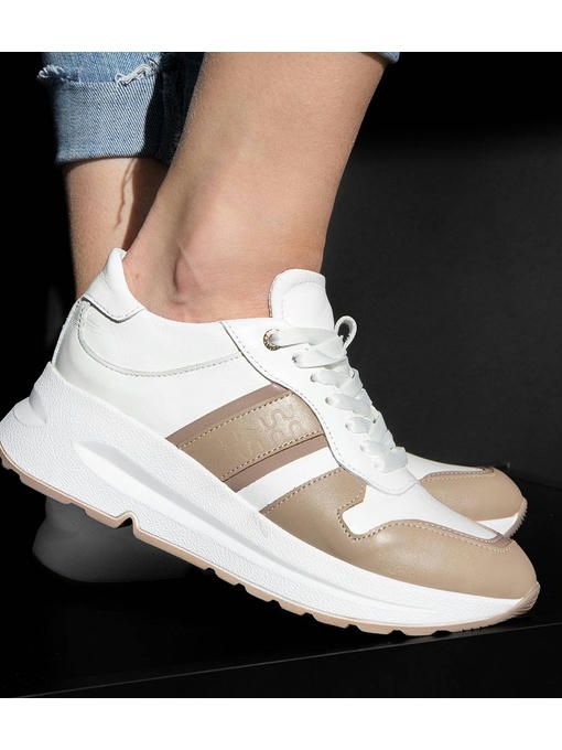 Кроссовки Белые бежевые — изображение 2