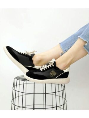 Кеды Черные бежевые