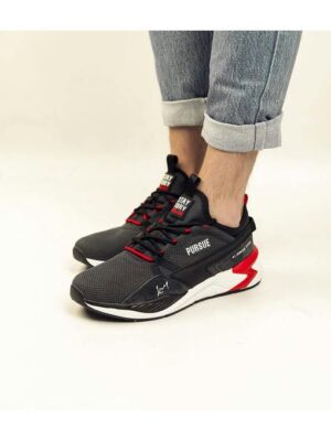 Кроссовки Темно-серые красные