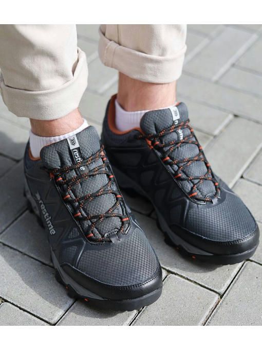 Кроссовки Серые оранжевые — изображение 3