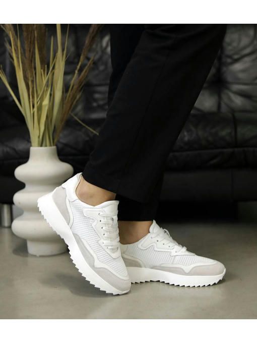 Кроссовки Белые серые