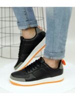 Кеды Черные оранжевые