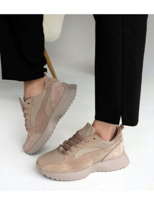 Кроссовки Темно-бежевые