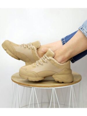 Кроссовки Бежевые