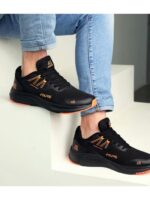 Кроссовки Черные оранжевые