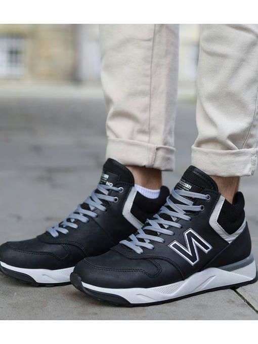 Ботинки Черные серые