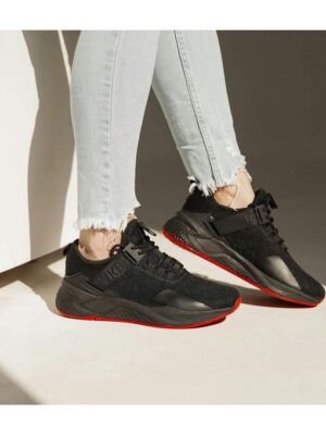 Кроссовки Черные красные